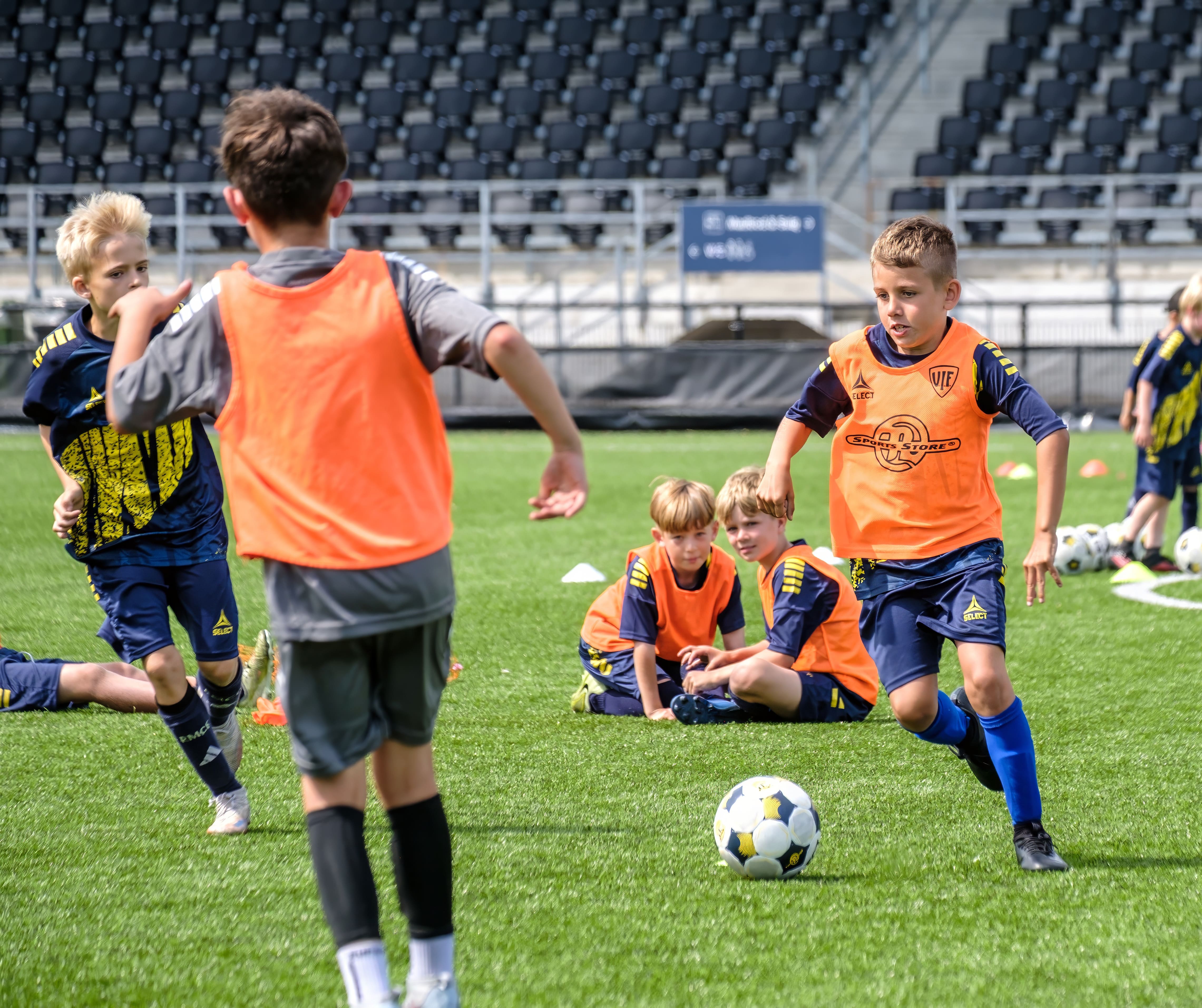 Fodboldspiller på banen